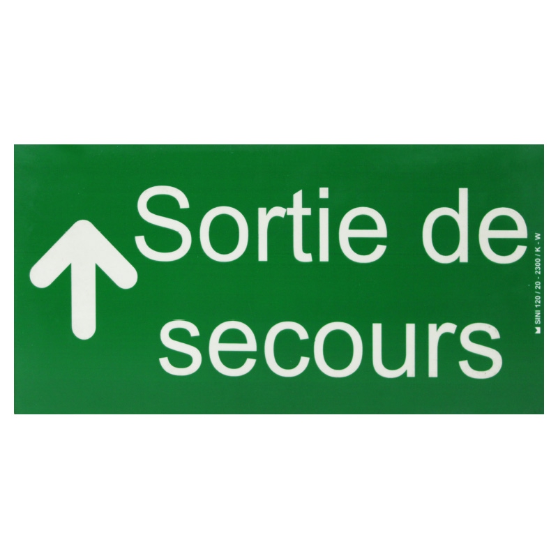 Plaque Sortie de Secours